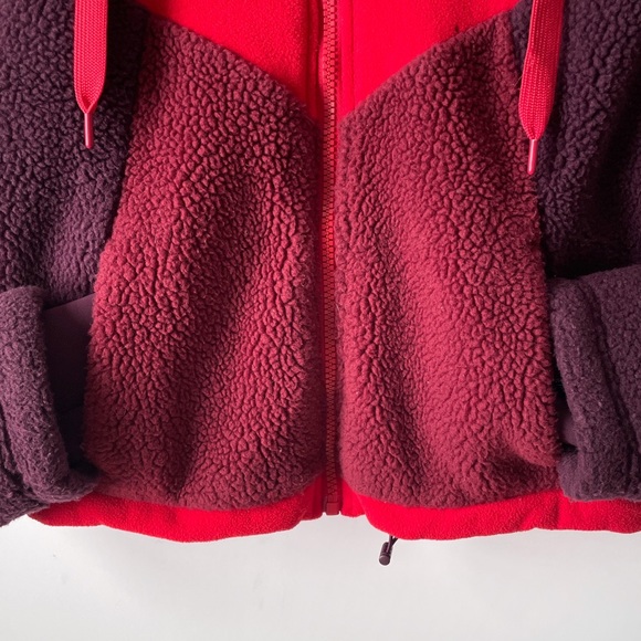 gap fit  sherpa fleece hooded jacket m tall - Picture 8 of 16